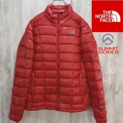 【海外限定❤️訳あり大特価】ノースフェイス　軽量ダウン　レッド　レディースS