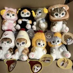 mofusand モフサンド ぬいぐるみ8体セット・えびにゃん・調味料にゃん