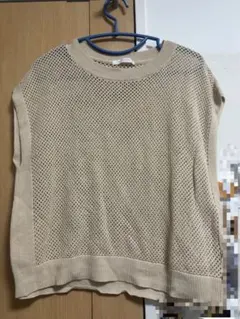 chocol raffine robe メッシュニット ノースリーブ