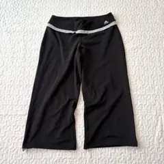 アディダス トレーニングパンツ クロップド丈 OT XL ブラック ストレッチ