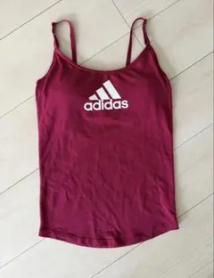 adidas ワインレッド タンクトップ