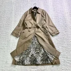 cojana sports 東京スタイル ステンカラーコート ヒョウ柄裏地