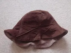 ブラウン コーデュロイ バケットハット