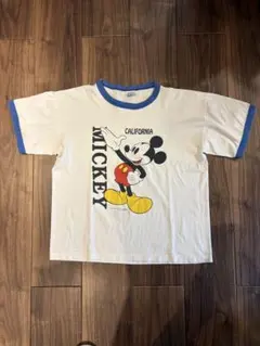 ハル　90s ミッキーマウス リンガーTシャツ Disney 白足ミッキー ハル様専用 90s ミッキーマウス リンガーTシャツ Disney 白足ミッキー