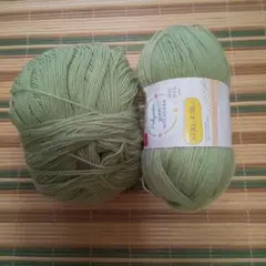 DAISO Polyester yarn ライム 2個セット