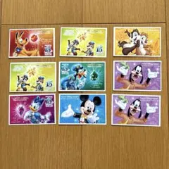 【使用済み】　東京ディズニーリゾート パスポート 紙チケット 15周年 9枚