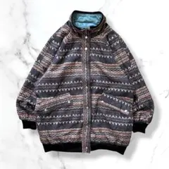 Current Seenリバーシブル 総柄フリースジャケット ベラルーシ製90s