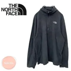 ノースフェイス 薄手 ハーフジップ フリース プルオーバー ブルゾン 刺繍ロゴ