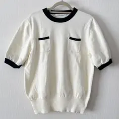 【CHILD WOMAN 】アイボリー 半袖ニットのサムネイル