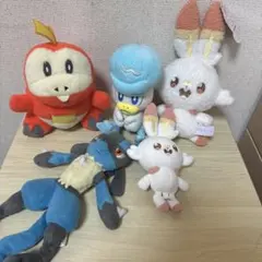 ポケモン　ヒバニー　ホゲータ　クワッス　ルカリオ　サンエー　ゲットぬいぐるみ