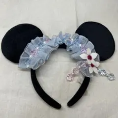 ミニー耳カチューシャ フリル付き
