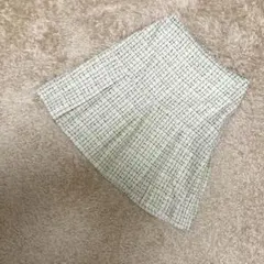 【良品】Spick&Span 日本製 ツイード フレアスカート 38