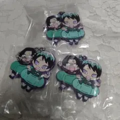 鬼滅の刃 無限城編 ラバーマスコット ３個セット 愈史郎&村田 ガチャ