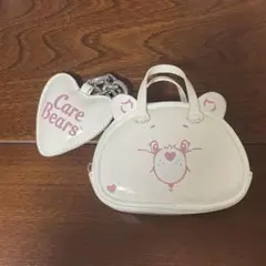 Care Bears ハンドバッグ キーホルダー　ホワイト・ピンク