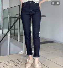 mysty woman デニムスキニーパンツ Lサイズ