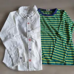 シャツとボーダー長袖カットソーセット