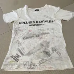 ZARA MAN 総柄プリントTシャツ ホワイト L