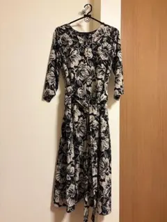 URBAN RESEARCH Sonny Label花柄七分袖ロングワンピース