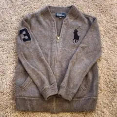 Polo Ralph Lauren キッズ グレーニットジャケット 120cm