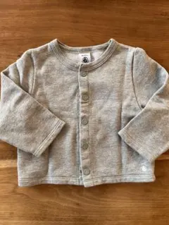 プチバトー　カーディガン　グレー　18m/81cm