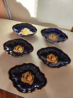LIMOGES リモージュ　ポーセリン製　トリンケットディッシュ　5枚セット