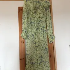 花柄 ロングワンピース