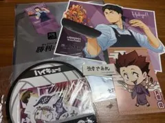 ハイキュー　牛島若利　天童覚　ステッカー・カード・ボード・ポストカード