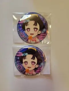 鬼滅の刃 WEBSHOPくじ 花火大会 伯治と恋雪 　缶バッジ