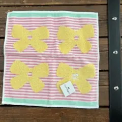 リボンデザイン タオルハンカチ
