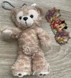 ダッフィー　ノーマル　ピンバッジ　ぬいば　キーホルダー
