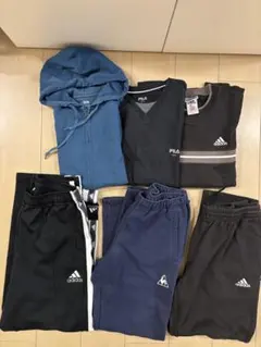 アディダス ・ルコック・フィラ・ユニクロ　メンズ6点セット