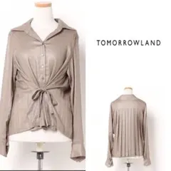 最終価格‼︎【TOMORROW LAND】バック プリーツ ブラウス