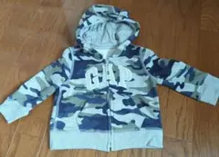 GAP 迷彩柄 フード付きジップアップ 12-18ヶ月　80cm