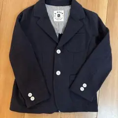 ネイビー ボタン付きジャケット