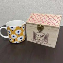 ムーミン 花柄マグカップ 木箱付き