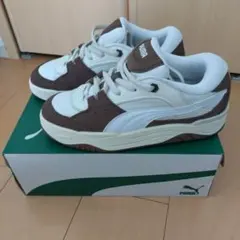 Puma-180 スニーカー 27cm 茶色/ホワイト