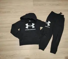 UNDER ARMOUR パーカーとパンツセット ブラック 上下セット