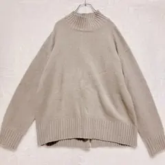 GU M タートルネックセーター ブラウン系 無地 厚手