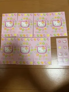 ハローキティ　レトロ　ポチ袋　シール付き　1998年