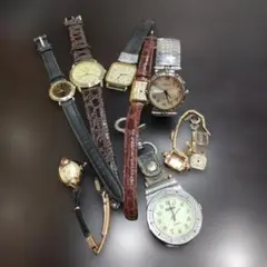 腕時計 8点まとめ売り ブローバ/ニコン/マリクレール他 部品取り・修理用のサムネイル