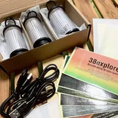 3個 新品 LED ランタン type-C 充電式 ライト 照明 ランプ