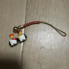 ご当地キティ　根付ストラップ　愛知　名古屋限定　天むす