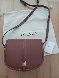 folnua フォルニュア クラシックロゴポシェバッグ ブラウン ミニ