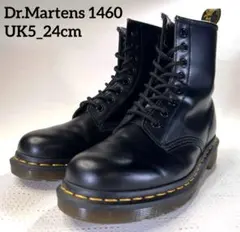 UK5_24cm Dr.Martens 1460 マーチン 8ホールブーツ 黒
