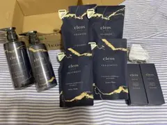 cleos シャンプー トリートメント ボトル詰替3セット オイル2本 ブラシ