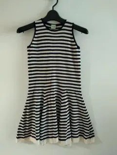 FUB ボーダーノースリーブ　　ニットワンピース　130