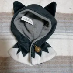 ねこさんの和ケープ 御用改めブラック