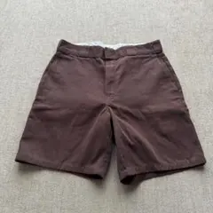 【メキシコ製】Dickies ワークショーツ ブラウン 32 ハーフパンツのサムネイル