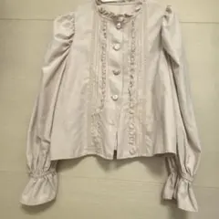 ピンクベージュ 長袖シャツ Fサイズ　エムズエキサイト