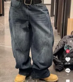 Abfd145様 専用ZARA バルーンフィットステッチジーンズ